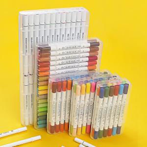 China Oblique Brush Tip Art Animation Water Color Pen For Adult wholesale
