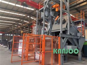 China Forging Parts Cleaning Tilting Drum Auto Blasting Machine 440V wholesale