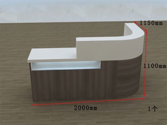 Retail Store Fixtures Cash Register Checkout Counter / Wood Retail Counter