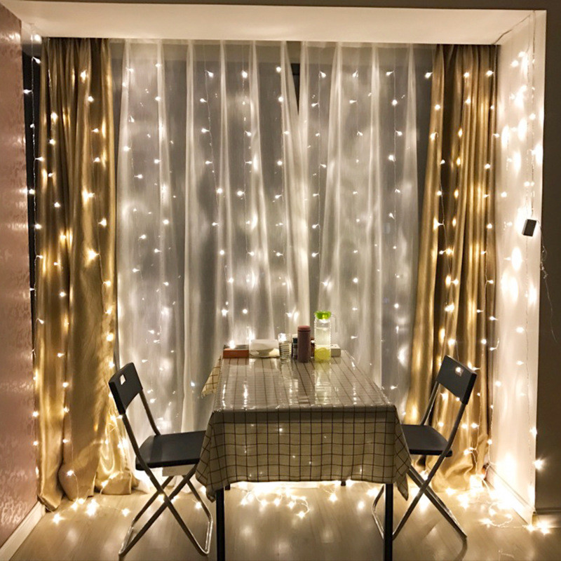 IP65 Window Curtain String Light For Wedding Party Garden Bedroom