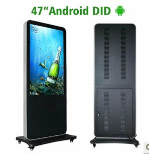 43 inch floor standing vertical LCD touch screen billboard for AD signage kiosk