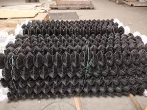 China Sustainable PVC Black Coated Chain Link Fence For Garden wholesale