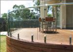 Australia Standard Frameless Glass Clamp Railing System Flooring Mounted