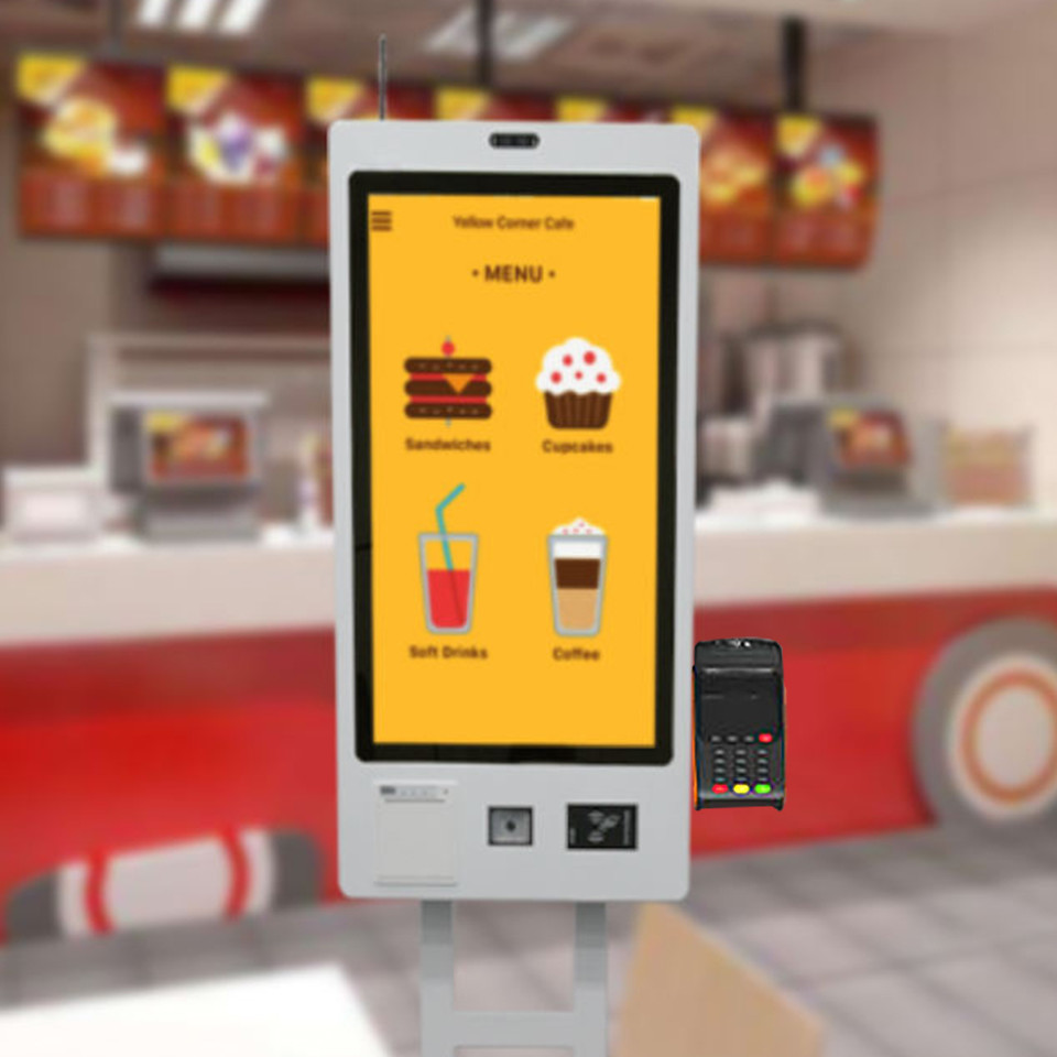 32 Inch Kiosk Metro Ticket Vending Machine Windows System