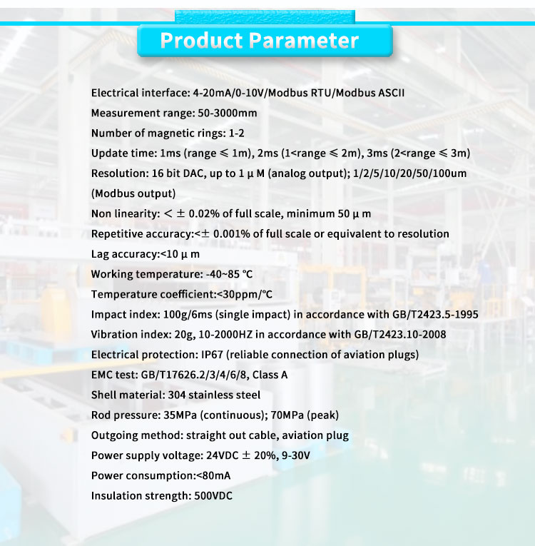 UNIVO UBCZ-1000Y Magnetic Displacement Position Sensor for Liquid Level Measurement