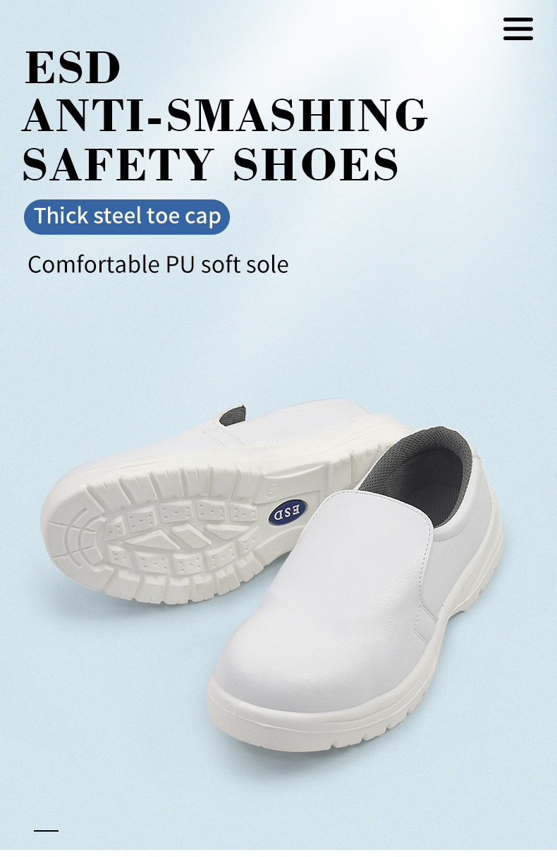 Deodorant Work Safety Anti Static Shoes Steel Toe Cap Breathable Smash Puncture Proof