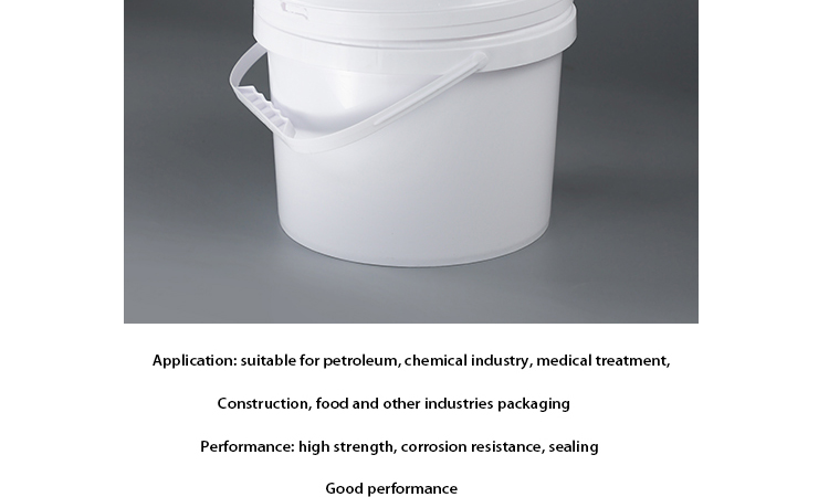 CMYK White 5 Gallon 20 Litre Paint Bucket With Lid Plain Lacquered