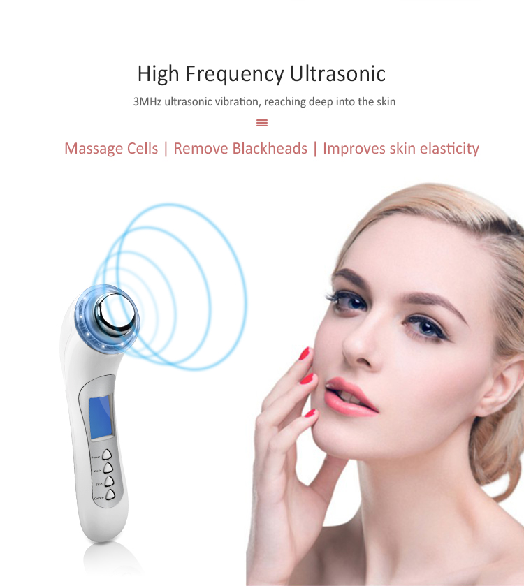 Skincare Home Use Ultrasonic Facial Beauty Massager Radio Frequency