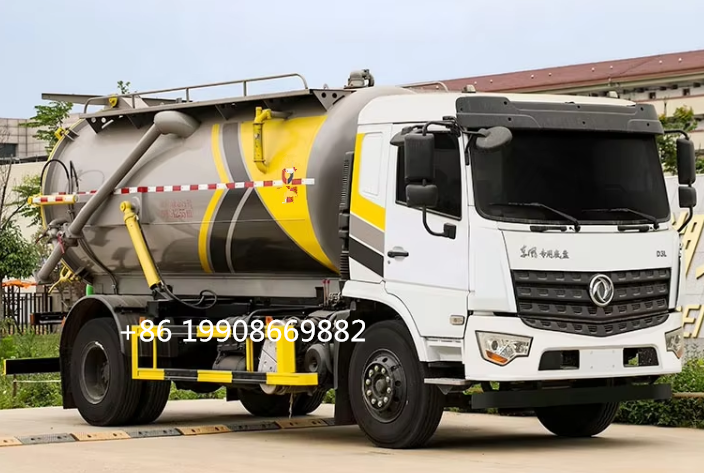 Dongfeng 4x2 Driver 8000L Sewage Suction Truck with Vacuum Pump for Sucking Waste Water Vacuum Sewer Tanker Suction Truck