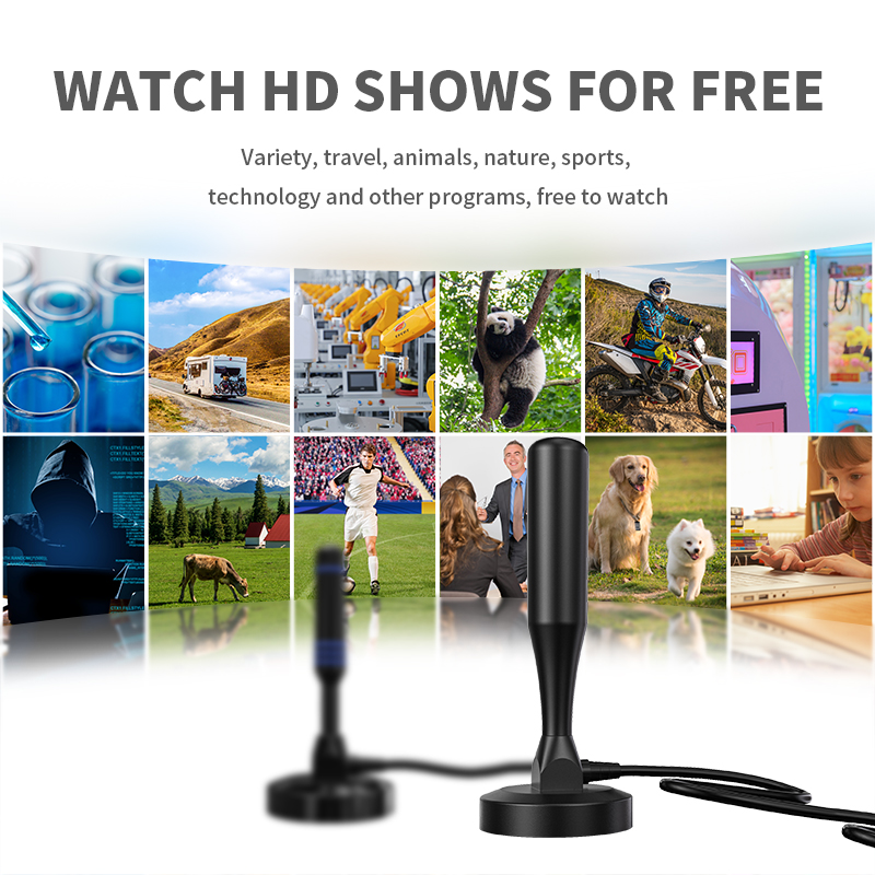 75 Ω Long Range Smart HDTV Digital Outdoor Magic Stick TV Antenna for Digital TV Indoor