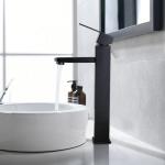 SUS304 Stainless Steel Vessel Single Hole Single Handle Basin Mixer in Chrome