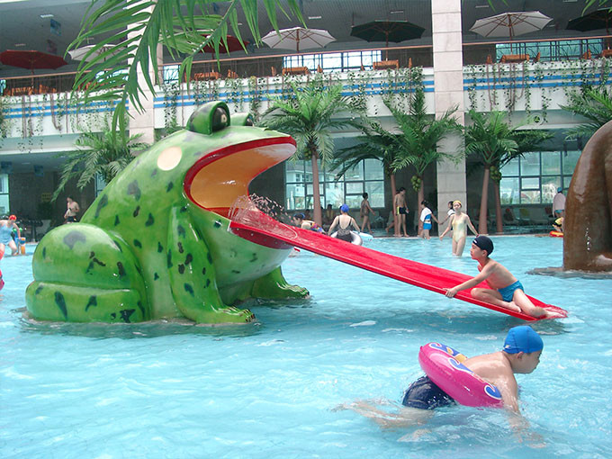 Playground Aqua Water Toys Fiberglass Dolphin Sprinkler For Splash Pad