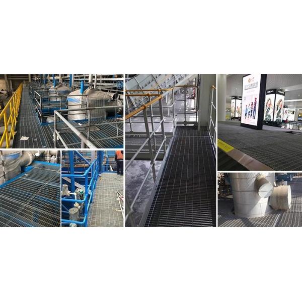 Q235 Pressed 32*3mm Galvanized Steel Grating For Stair Treads / Walkway