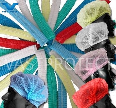 ISO Factory Selling Disposable Blue 18g PP Clip/Mob/Bouffant Cap for Food Processing
