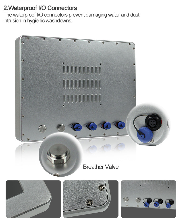 OEM 5 Wire Resistive IP67 Panel PC Industrial Use All In One Computer