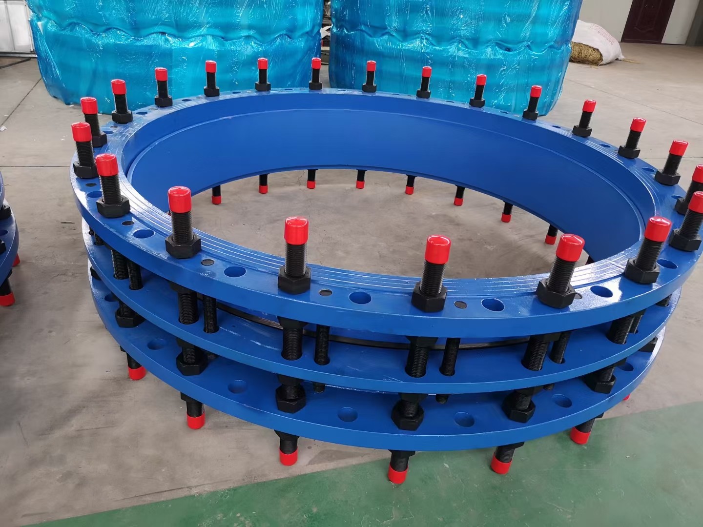 Hot Sale Double Flange Pipe Expansion Joint Carbon Steel Or Ductile Iron Di Telescopic Dismantling Joint
