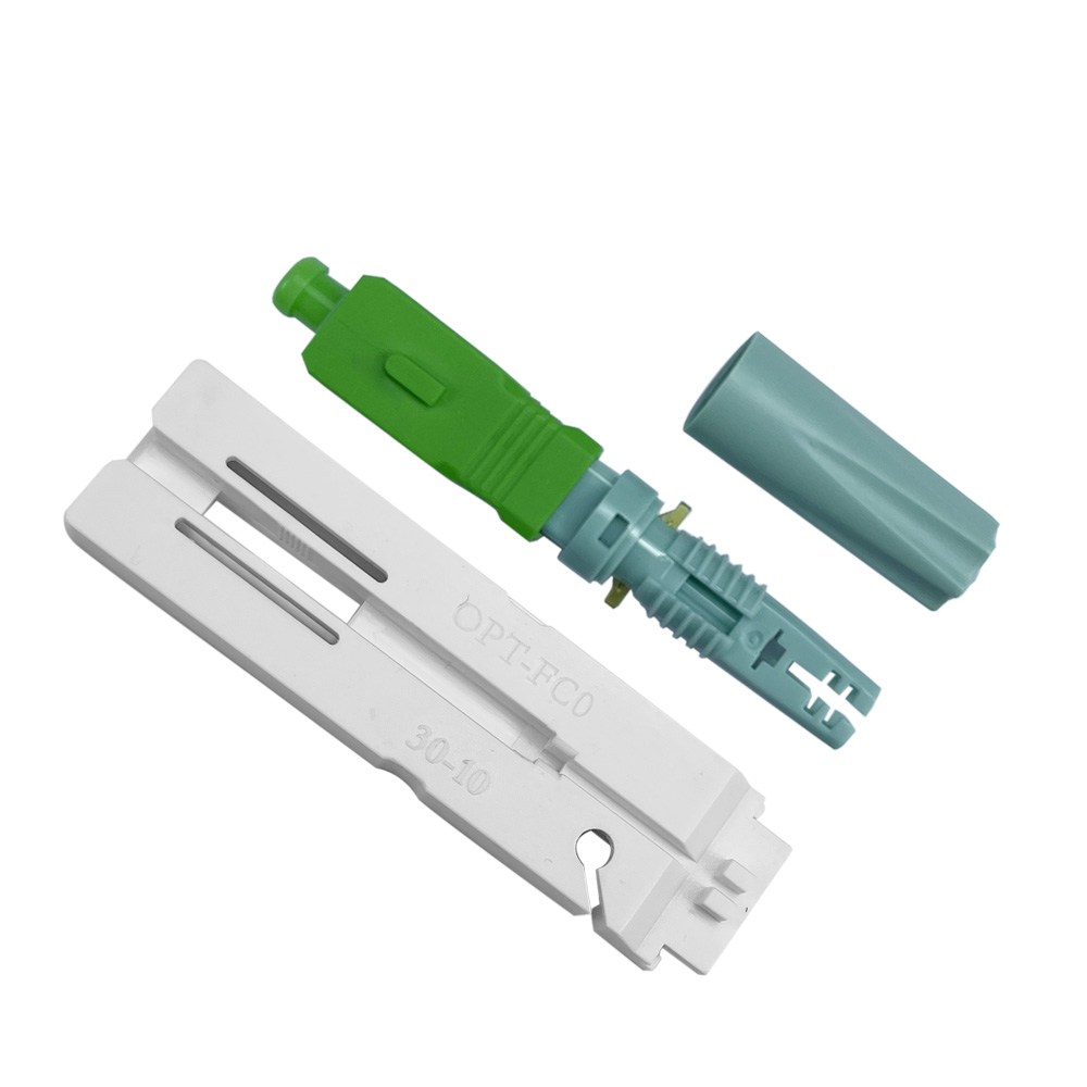 Spiral Types FTTH Pre Embedded Fiber Optic Fast Connector Assembly On Site