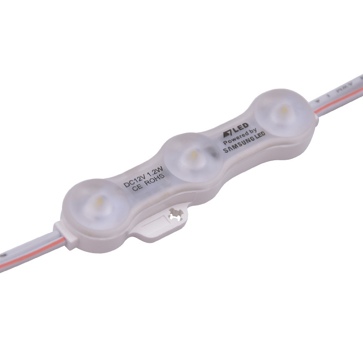 1.2W IP68 DC12V 3 LEDs Modules With LED SMD2835 160°Beam with Tape Adhesive Backside