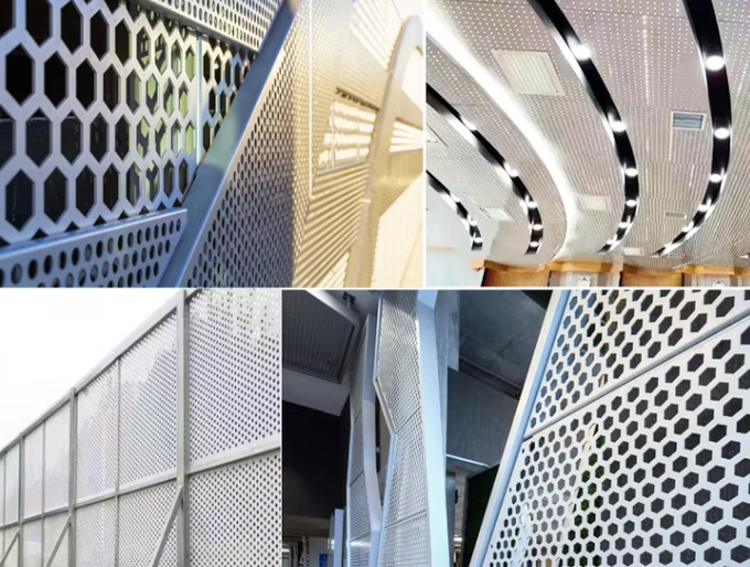 Low Carbon Steel Perforated Wire Mesh For Decoration Construction