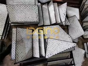 China Rubber Ceramic Liners Anti Corrosion Alumina Ceramic Lining wholesale