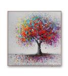 Abstract Colorful Modern Art Oil Painting Hand Painted Tree Painting For Living