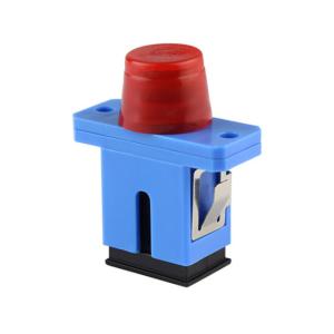 China Blue CATV Ceramic 0.3db Single Mode Fiber Adapter wholesale