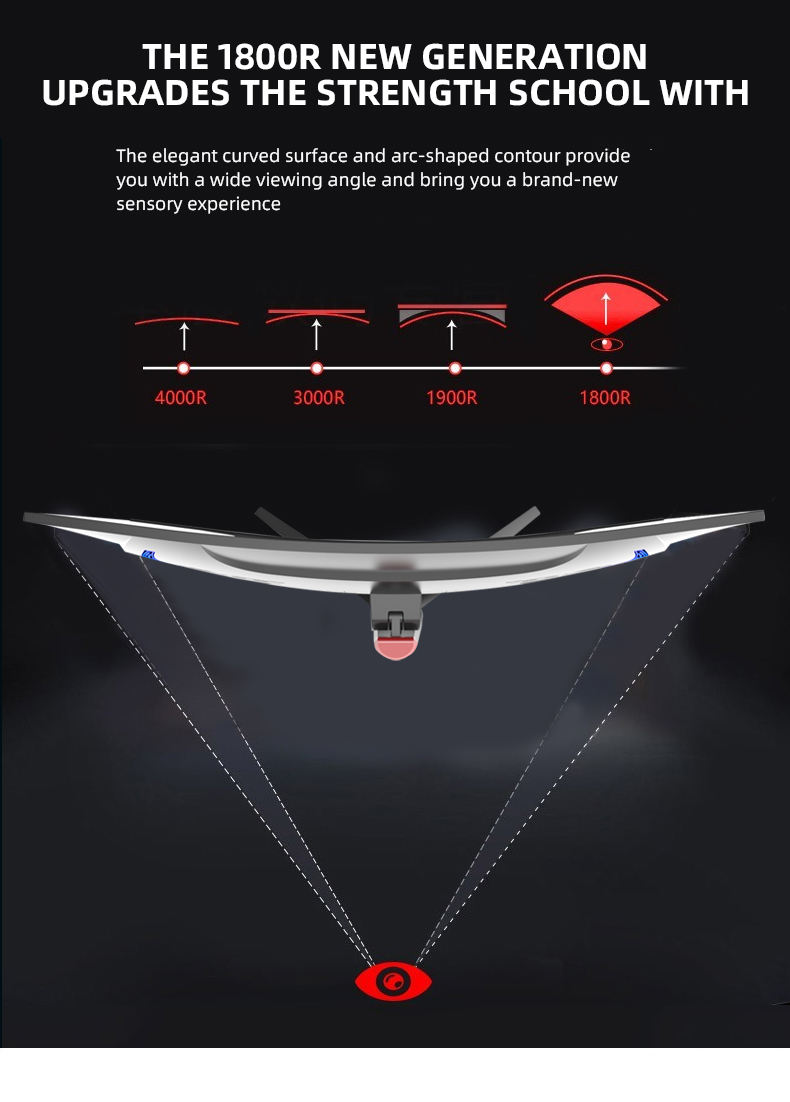 32inch 2K PC Curved Display Freesync 165hz Gaming Curved Computer Monitors