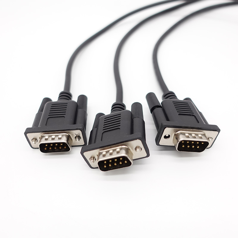 Customized Length SCSI D-sub DB9 Cables with 25 50 Pin Centronics Male Female Connectors