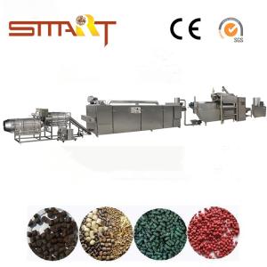China 120-150kg / Hr Pet Food Extruder Machine Electric Power Automatic Fish Feed Machine on sale