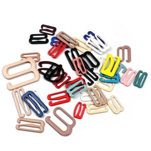 China Niris Lingerie Colorful Bra Nylon Coated Metal Ring and slider wholesale