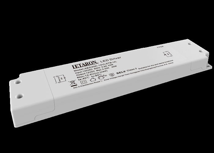 40W 12V Dimmable Triac LED Driver Bathroom Cabinet Light Slim