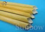 4.0KV Oil resistant pu fiberglass woven sleeving Polyurethane Sleeving