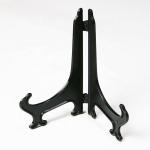 Black Transparent 8Inch Plastic Plate Display Stand
