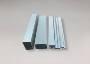 China Silver White Anodizing Aluminium Tube Profiles , Extruded Aluminum Rectangular Tubing on sale