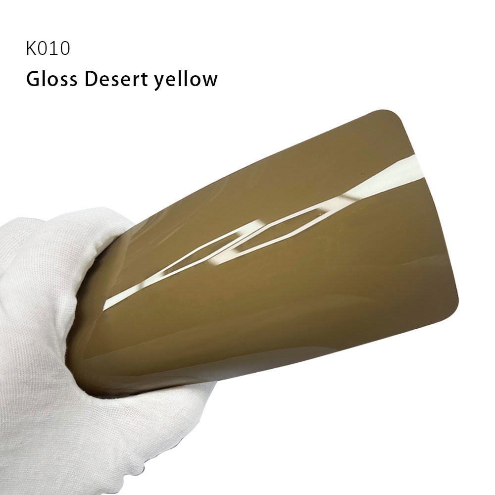 K010 Gloss Desert Yellow TPU Color Car Paint Protection Film Vinyl Wrap For Tumbler