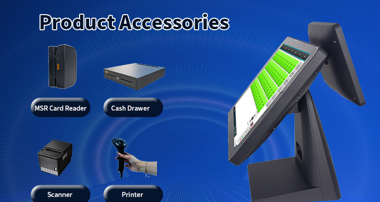 15/15.6 inch Win POS with Capacitive Touch Screen and Optional Cash Drawer SDK Function