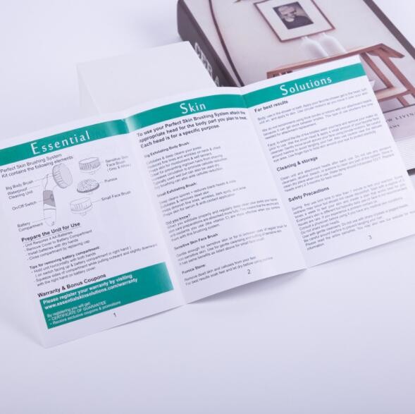Folding Multi Page Brochure Custom Logo Fancy Printed Coated Paper