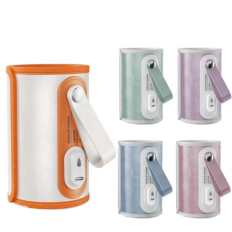 USB Portable Travel Bottle Warmer Thermostat 42 Degree Milk Bottle Sleeve Cover