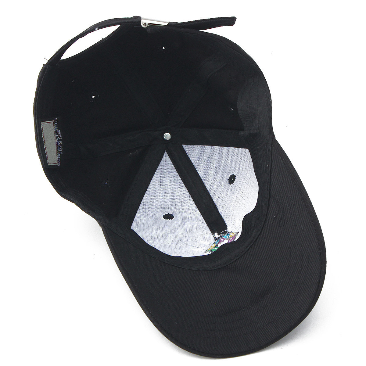 Unisex Curved Brim Promotional Baseball Cap Adjustable Buckle Closure