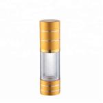 Round Airless Cosmetic Bottles Non Spill Smooth Screen Printing Surface