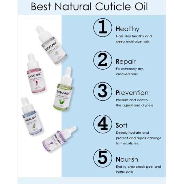 MSDS Certified Organic Vegan Natural Revitalizing Nail and Cuticle Repair Oil 20ml Eco-friendly Private Label