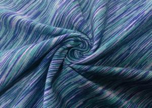 China 240GSM 92 Percent Polyester 8 Percent Spandex Weft Knitting Blue Green wholesale