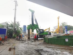 China KR300ES Rotary Drilling Piling Rig Low Headroom Hydraulic 320KN/M wholesale