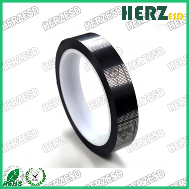 Plastic Core ESD Warning Tape / ESD Grid Tape OPP Material Length 36M Thickness 60um