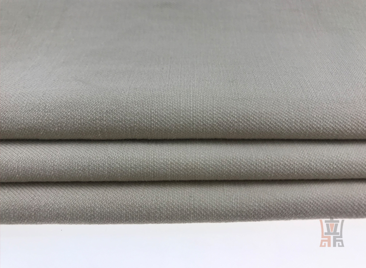 260gsm Stone Vintage Solid Twill Cotton Fabric 97 Cotton 3 Spandex Fabric For Coat