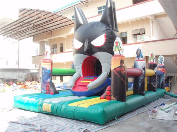 Quality Inflatable Amusement Park Commercial PVC Inflatable Superman Playground for sale