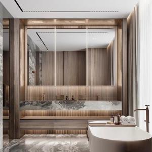 China ISO9001 Bathroom Vanity Cabinets Wall Mounted Bathroom Sink Cabinet wholesale