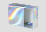 Holographic Rainbow Magnetic Flip Top Box Cosmetic Skincare Packaging Custom