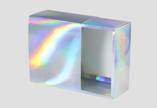 Holographic Rainbow Magnetic Flip Top Box Cosmetic Skincare Packaging Custom