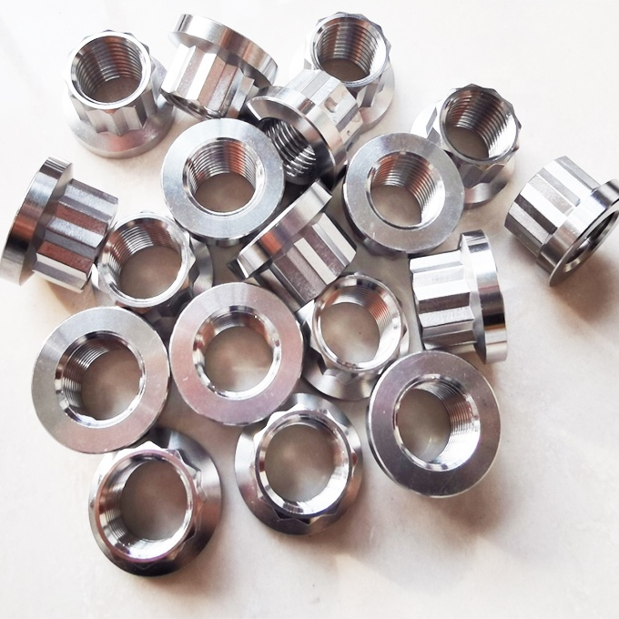 Universal 12 Point Flange Nuts 3/8-24 Thread 7/16" SOCKET/WRENCH Made of High Strength Titanium Alloy for Versatility